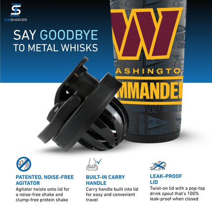 Officially Licensed Washington Commanders 4D Ice Shaker