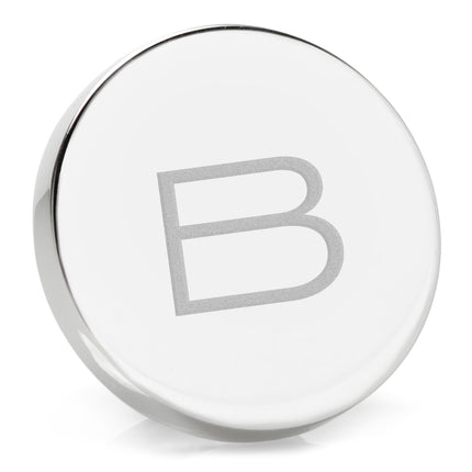 Stainless Steel Engravable Round Infinity Tie Tac