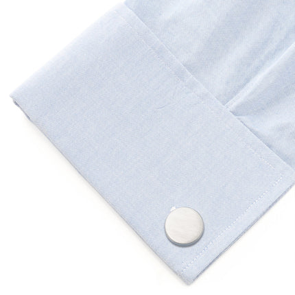 Brushed Stainless Steel Cufflinks