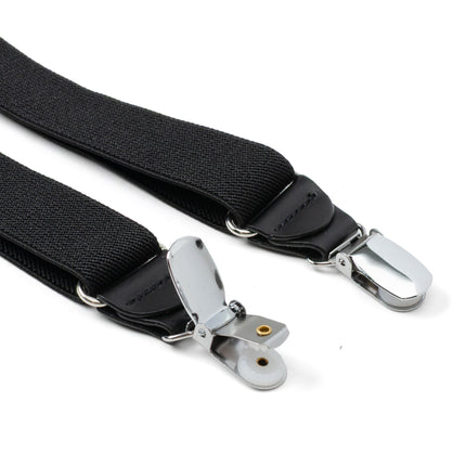 Black H-Back Formal Suspenders