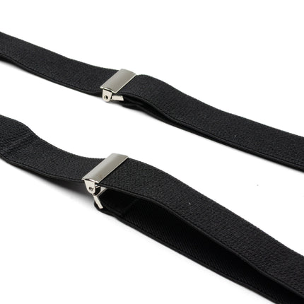 Black H-Back Formal Suspenders