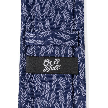 Blue Leaf Men's Tie