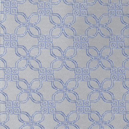 Gray Blue Art Deco Men's Tie