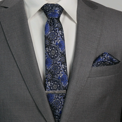 Damascus Stainless Steel Tie Clip
