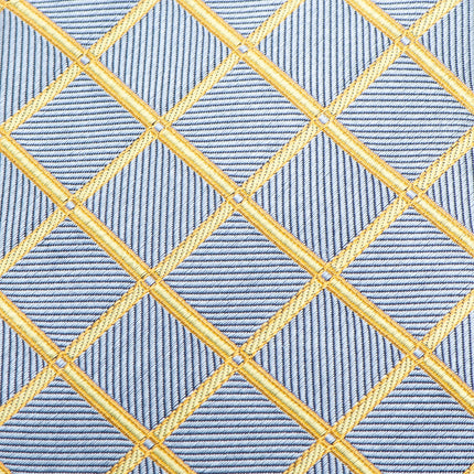 The Edward Tie (Gold Check Men's Tie)