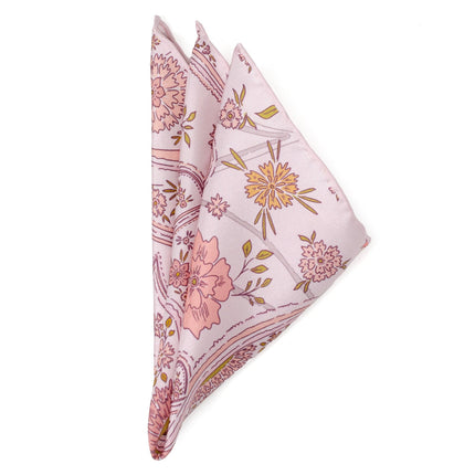 Floral Blush Paisley Pocket Square