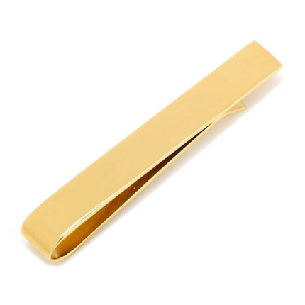 Engravable Gold Plated Rope Border Round Cufflinks and Tie Bar Gift Set