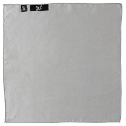 Gray Silk Pocket Square