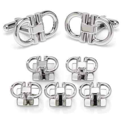 Horse Bit Stainless Steel 5-Stud Set