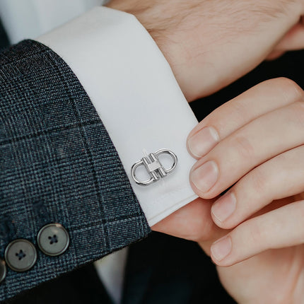 Horse Bit Stainless Steel Cufflinks