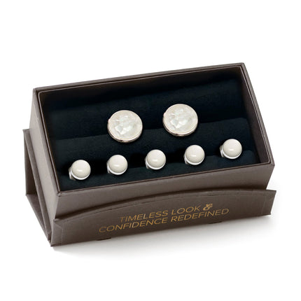 Mixed Mother of Pearl 5-Stud Set