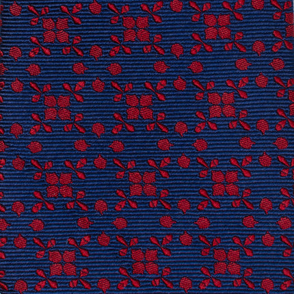 Navy/Red Patterned Men's Tie