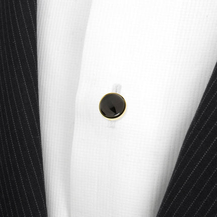 Gold and Onyx 5-Studs