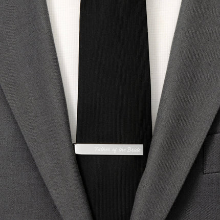 Wedding Title Engravable Tie Bar