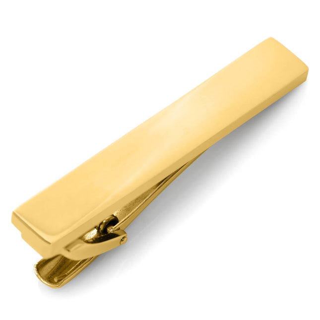 Gold Stainless Steel Engravable Tie Clip
