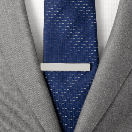 Silver Stainless Steel Engravable Tie Clip