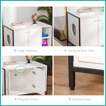 Hidden Cat Litter Box Enclosure