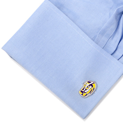 NCAA LSU Tiger's Eye Cufflinks