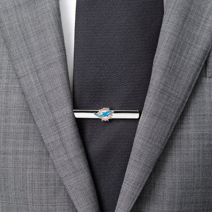 NFL Miami Dolphins Cufflinks and Tie Clip Gift Set