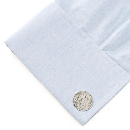 MLB New York Mets Silver Edition Cufflinks