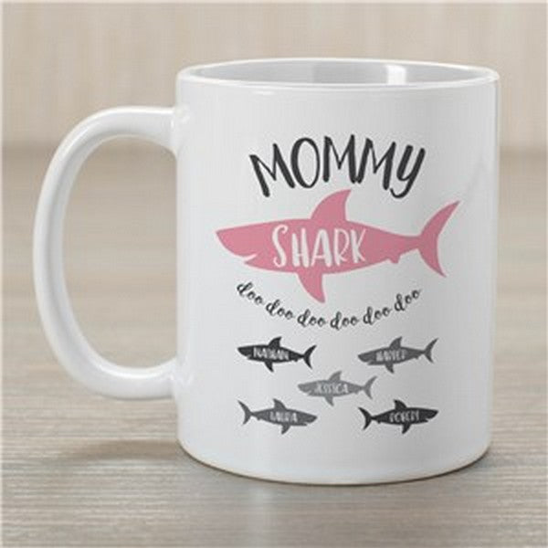 Personalized Mommy Shark Coffee Mug