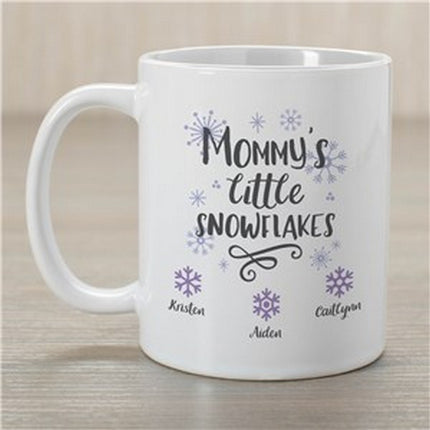 Personalized Little Snowflakes Mug