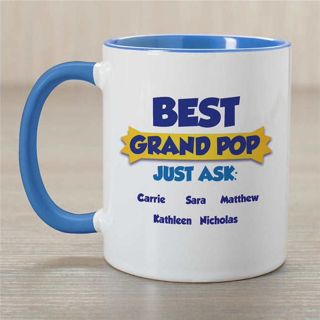 Personalized Best Grandpa Coffee Mug