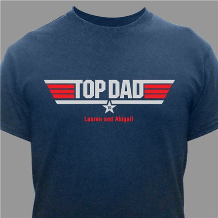 Personalized Top Dad T-Shirt