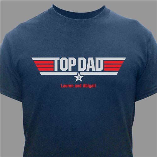 Personalized Top Dad T-Shirt