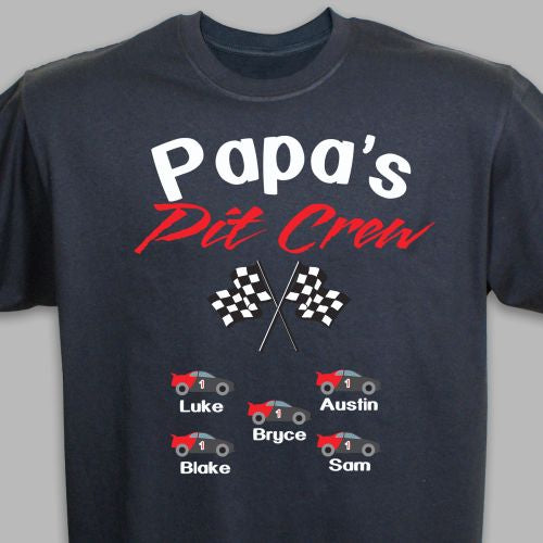 Personalized Pit Crew Mens T-Shirt