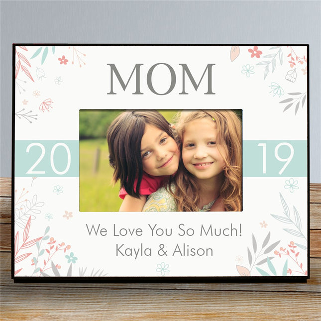 Personalized Mom Floral Picture Frame