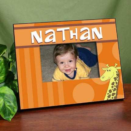 Personalized Giraffe Printed Picture Frame