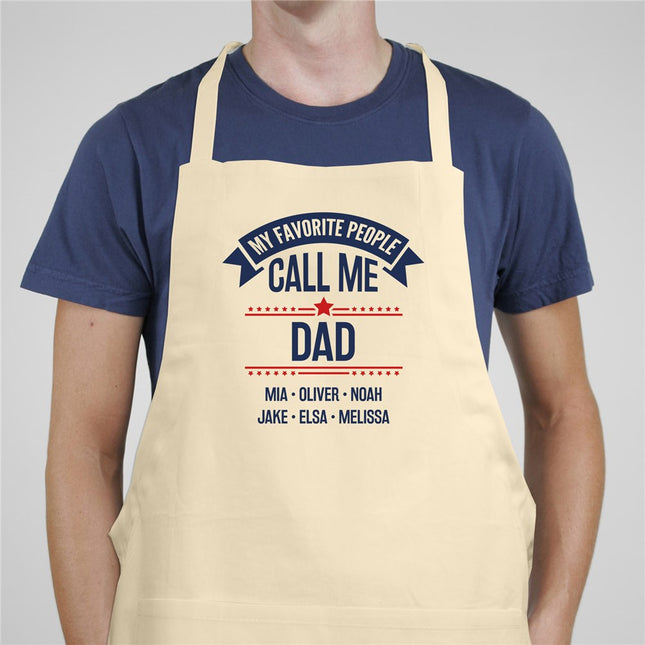 Personalized My Favorite People Call Me Apron