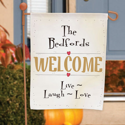 Live Laugh Love Garden Flag