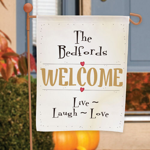 Live Laugh Love Garden Flag