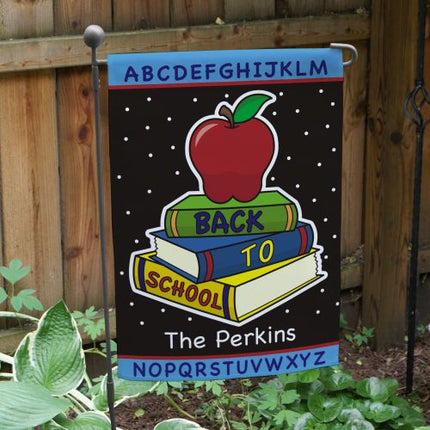 Personalized Back to School Garden Flag