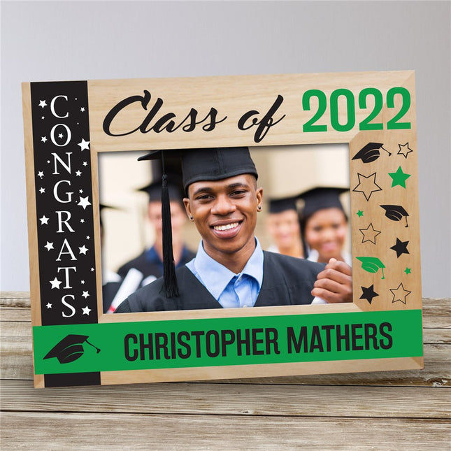 Personalized Congrats Class Of Wooden Picture Frame
