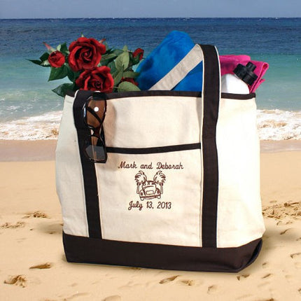 Personalized Honeymoon Beach Tote