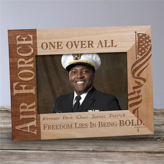 Personalized U.S. Air Force Wooden Picture Frame