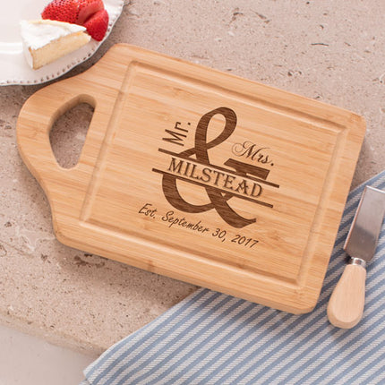 Personalized Mr. and Mrs. Cutting Board
