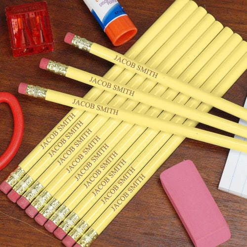 Personalized Yellow Pencils
