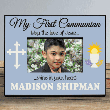 Personalized My First Communion Picture Frame