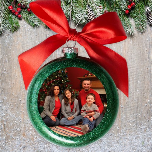 Personalized Photo Glass Ornament