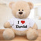 Personalized I Love You Teddy Bear