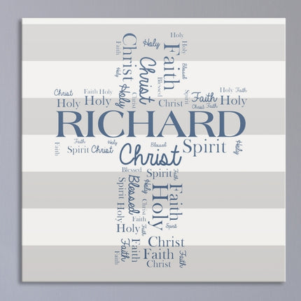 Personalized First Communion Wall Canvas