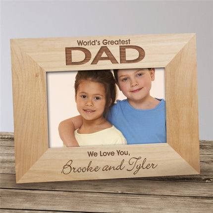 Personalized World's Greatest Dad Picture Frame