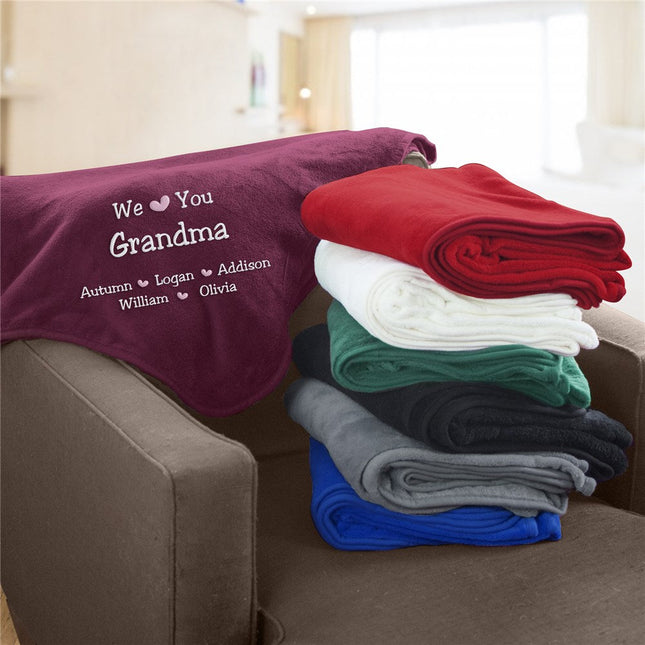 Personalized We Love you Fleece Blanket
