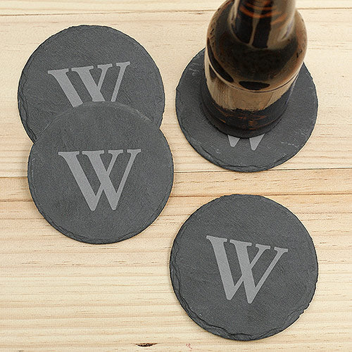 Personalized Slate Coaster Set