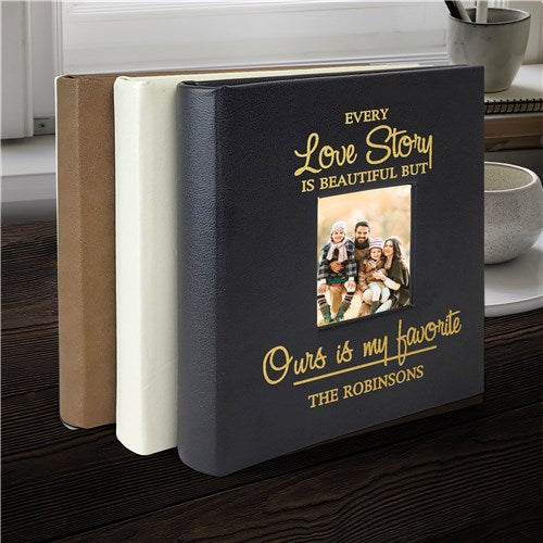 Personalized Every Love Story Leatherette Photo Album