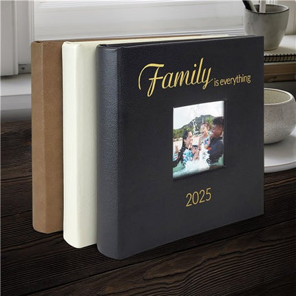 Personalized Family Is Everything Leatherette Photo Album
